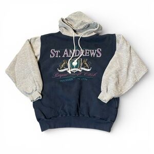 St Andrews Royal Golf Club Size S Hoodie Vintage Preppy Heritage Old Money
